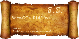 Bernát Diána névjegykártya